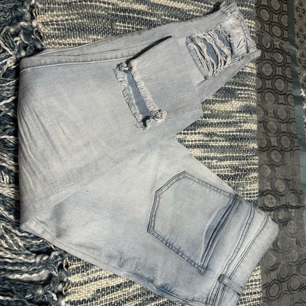 Refuge Light Blue Distressed Boyfriend Jeans